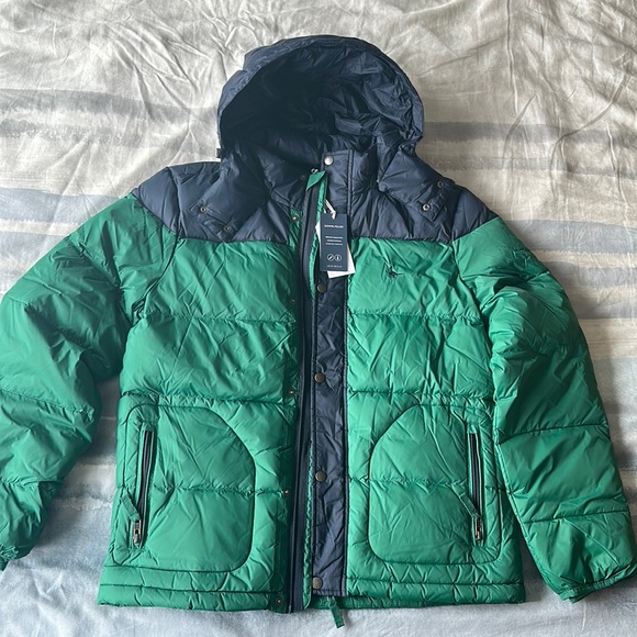 puffer jacket jack wills green coat